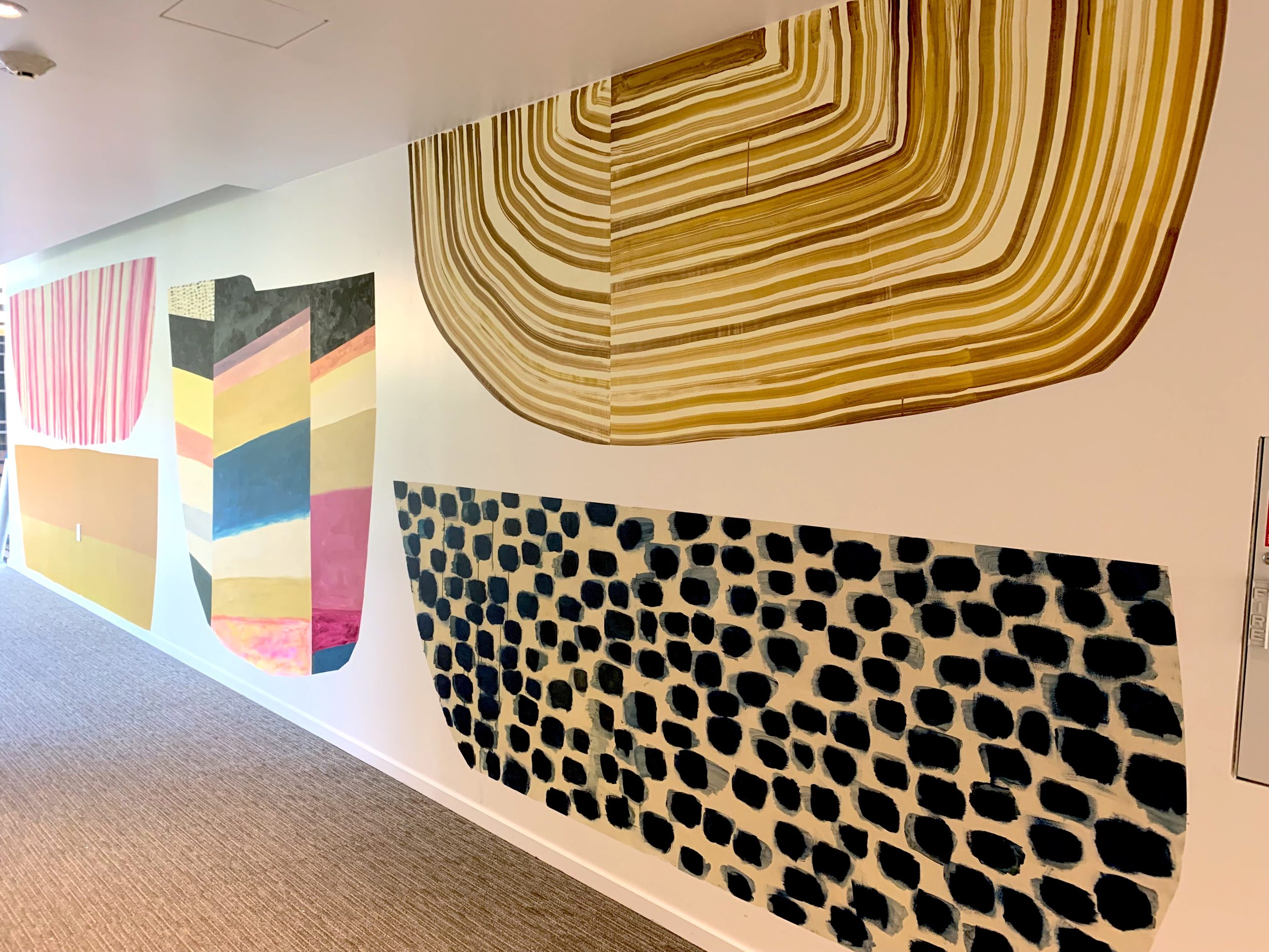 3-floor mural for Harmon House, Healdsburg