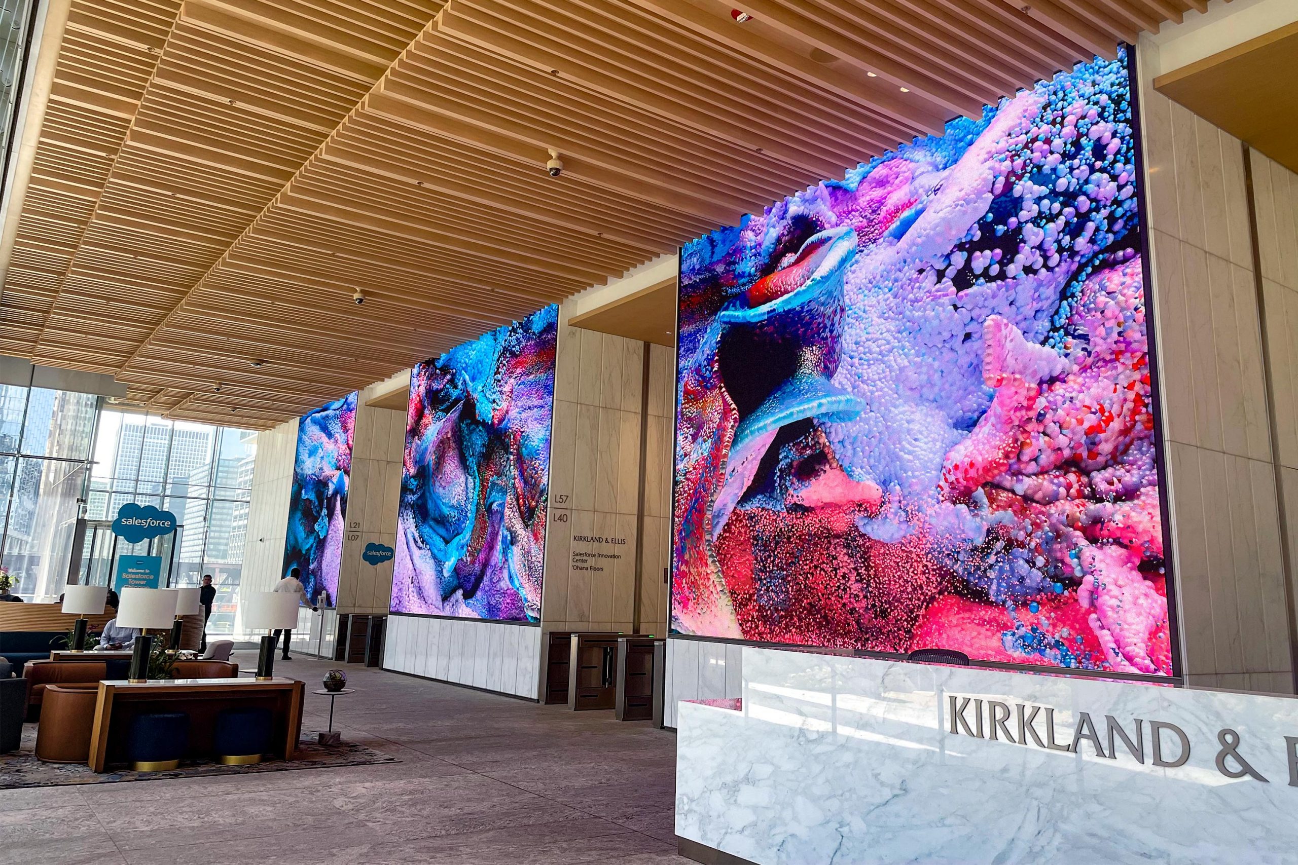 Salesforce Tower Chicago Lobby Video Wall