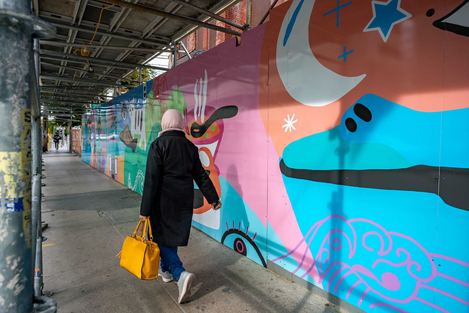 Colourful Paths Hoarding Exhibit