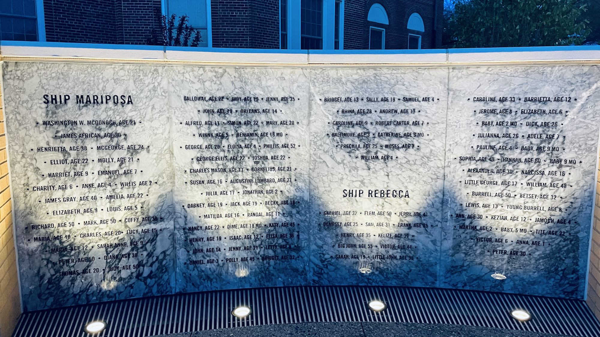 McDonogh Memorial to those Enslaved and Freed