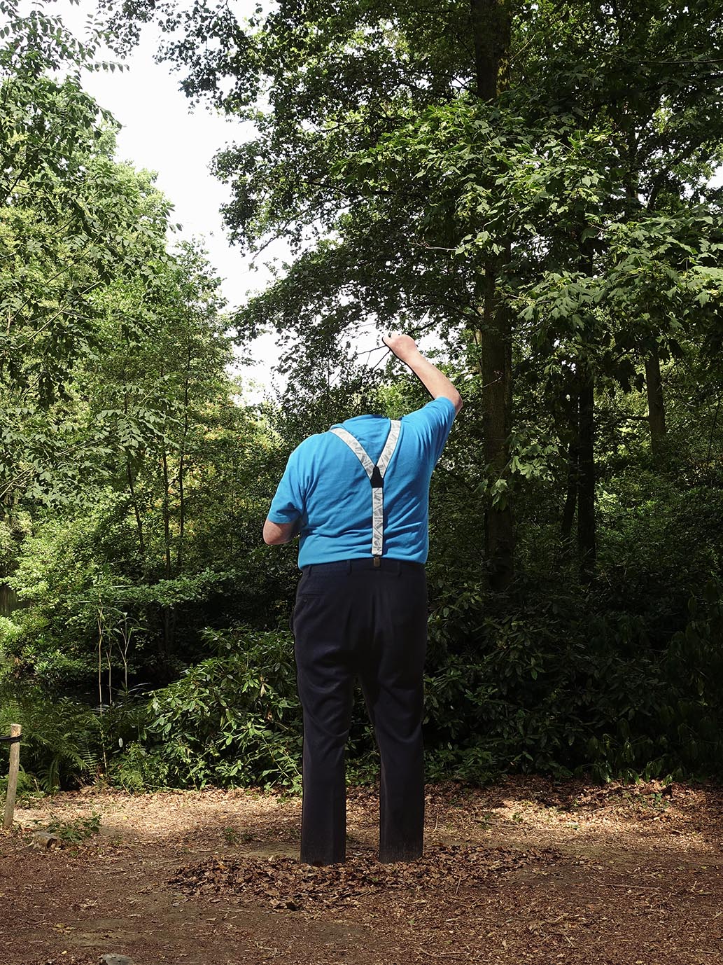 ‘Erased’, a site-specific sculpture designed for the Middelheim Museum